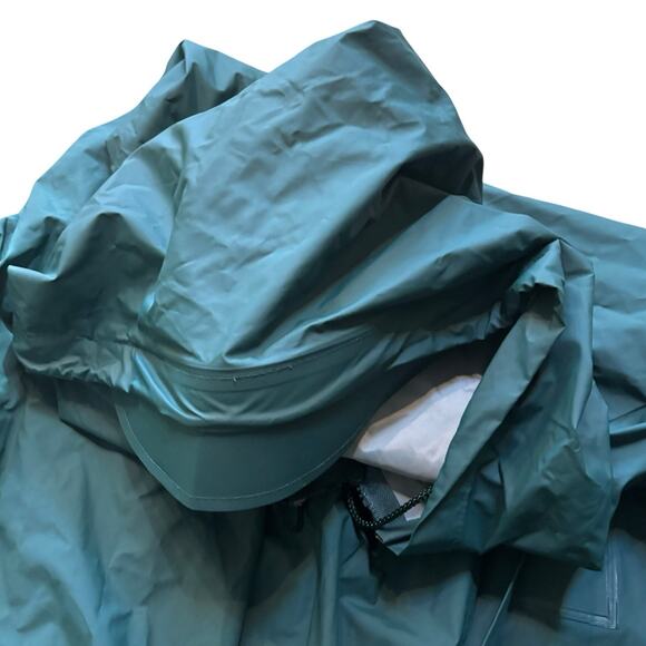 Bass Pro Shops Fishing Rain Jacket Hood Polyvinyl Men’s Size XL Dark Green - Picture 5 of 7